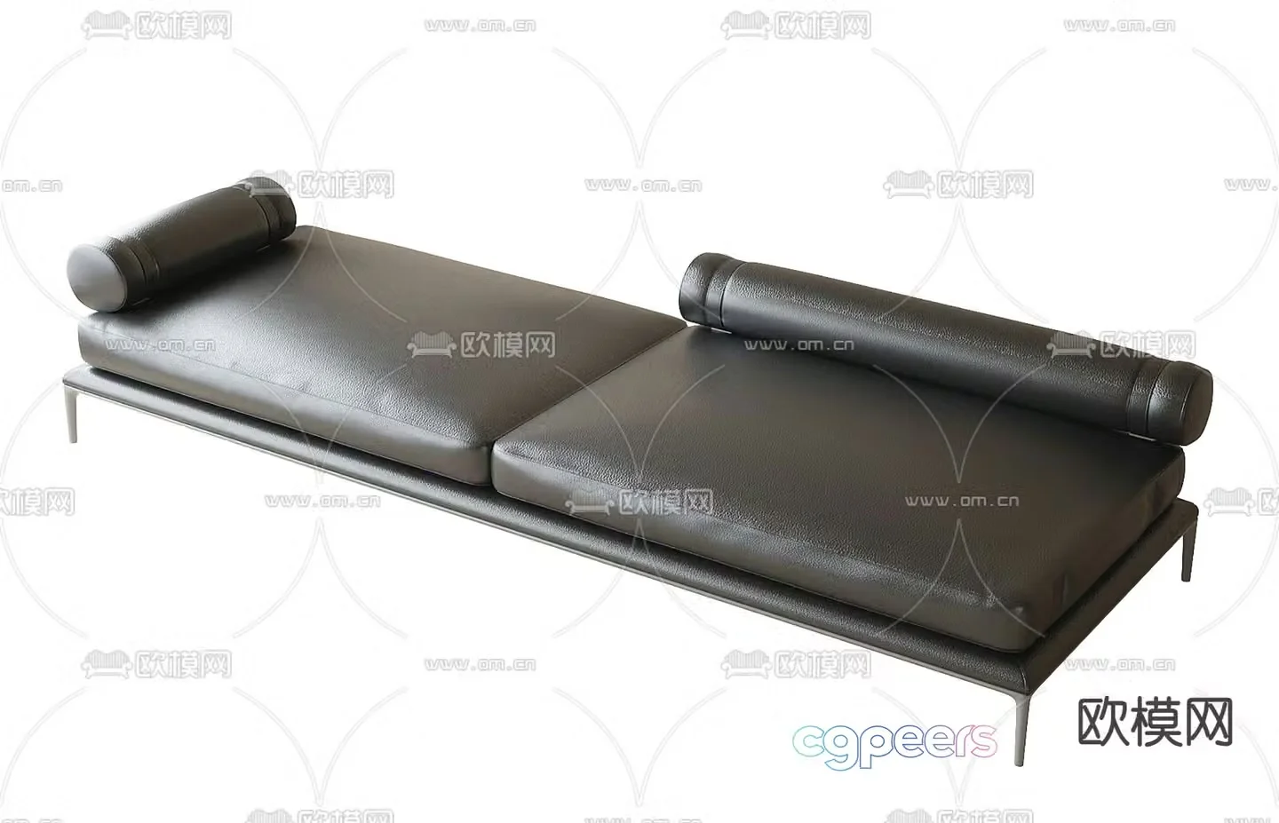 Bottom stool sofa stool foot pedal 3d model