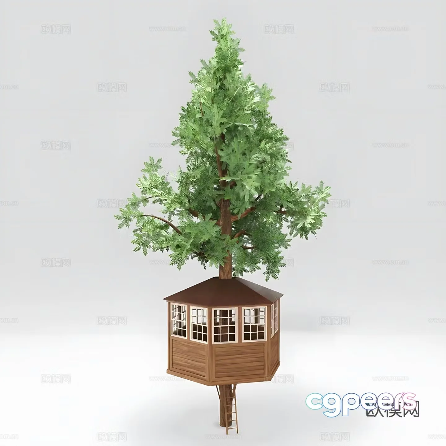 Tree house 3D model