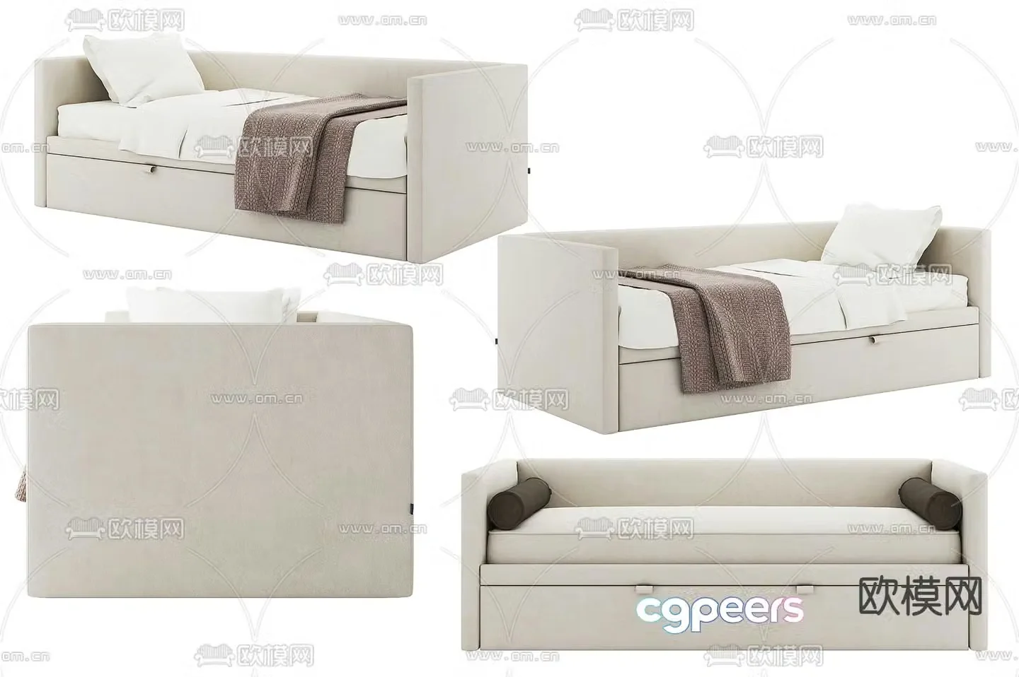 Children’s bed single bed 3d model