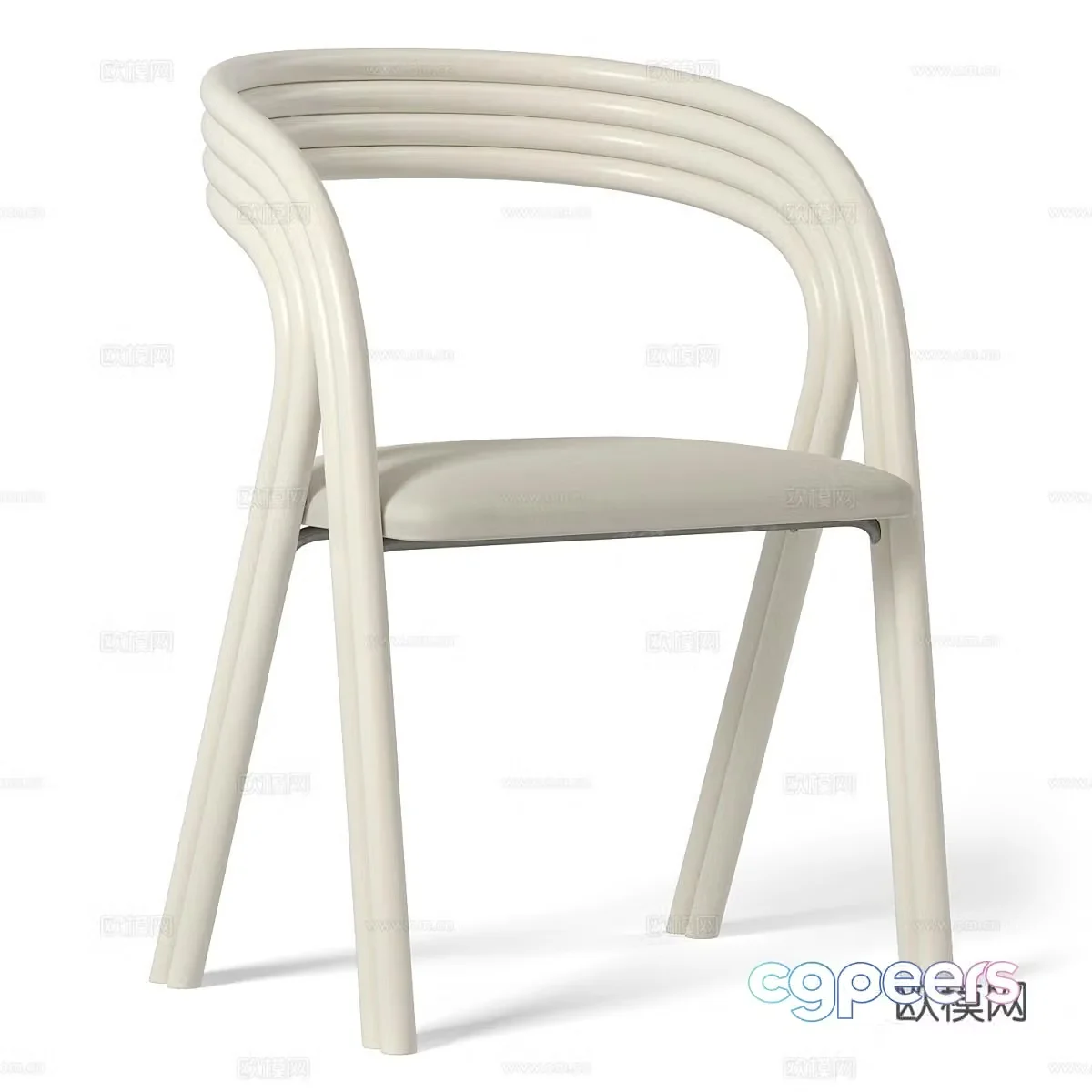Modern Axel Enthoven Dining Chair 3D Model