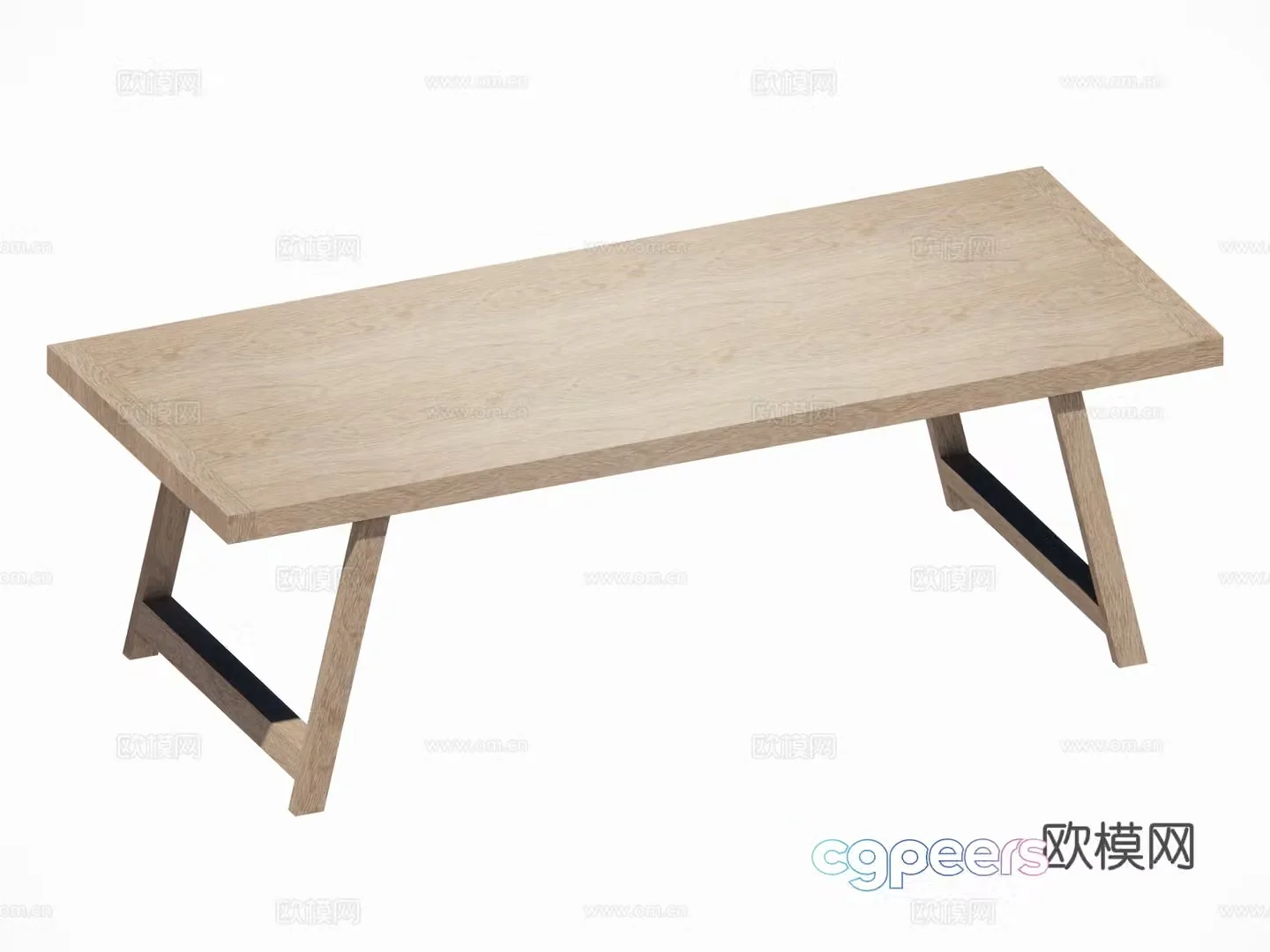Modern Chinese style New Chinese style dining table Log teak dining table Garden outdoor table combination Modern Chinese 3D model