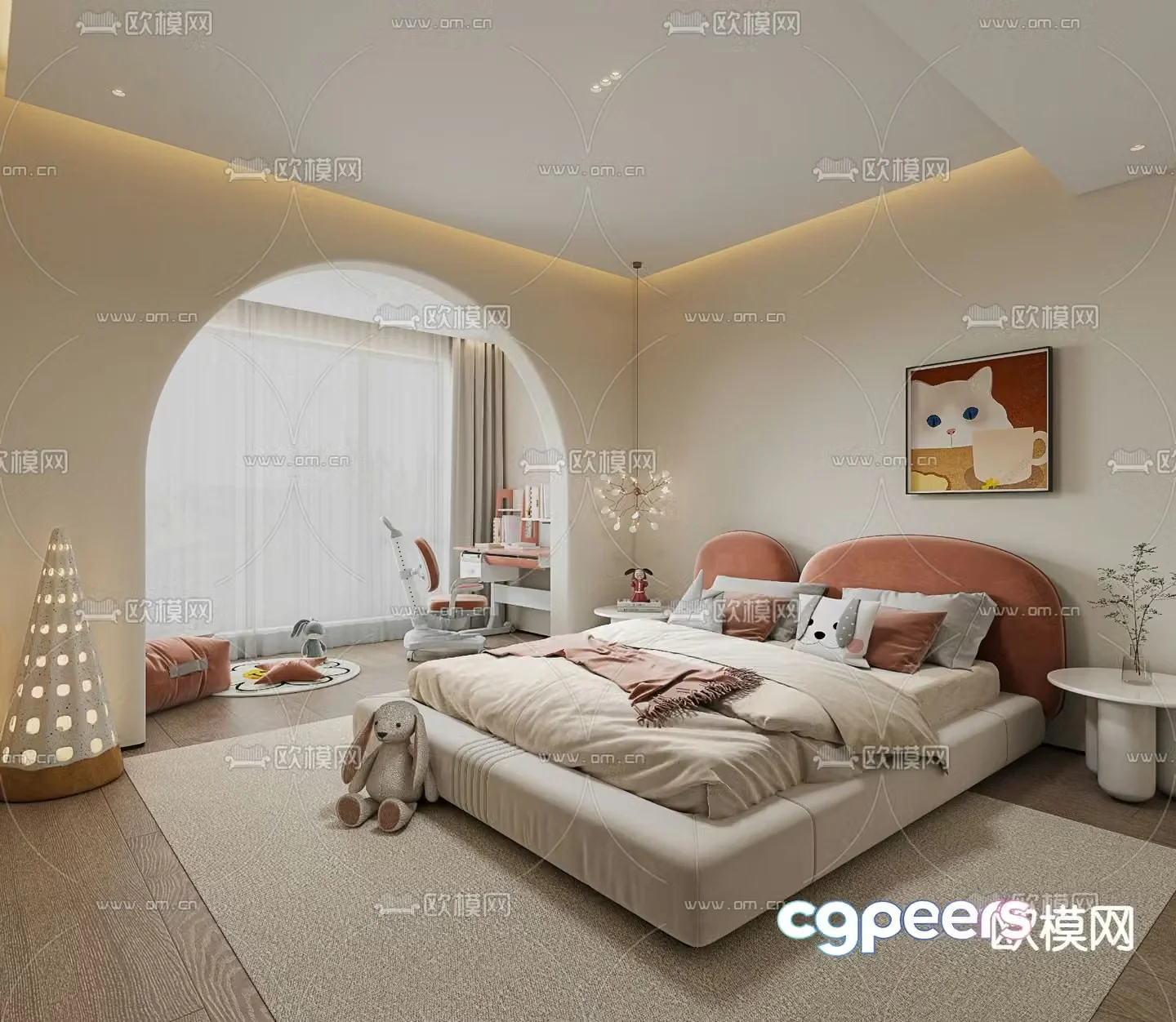 child bed child bed 3d model