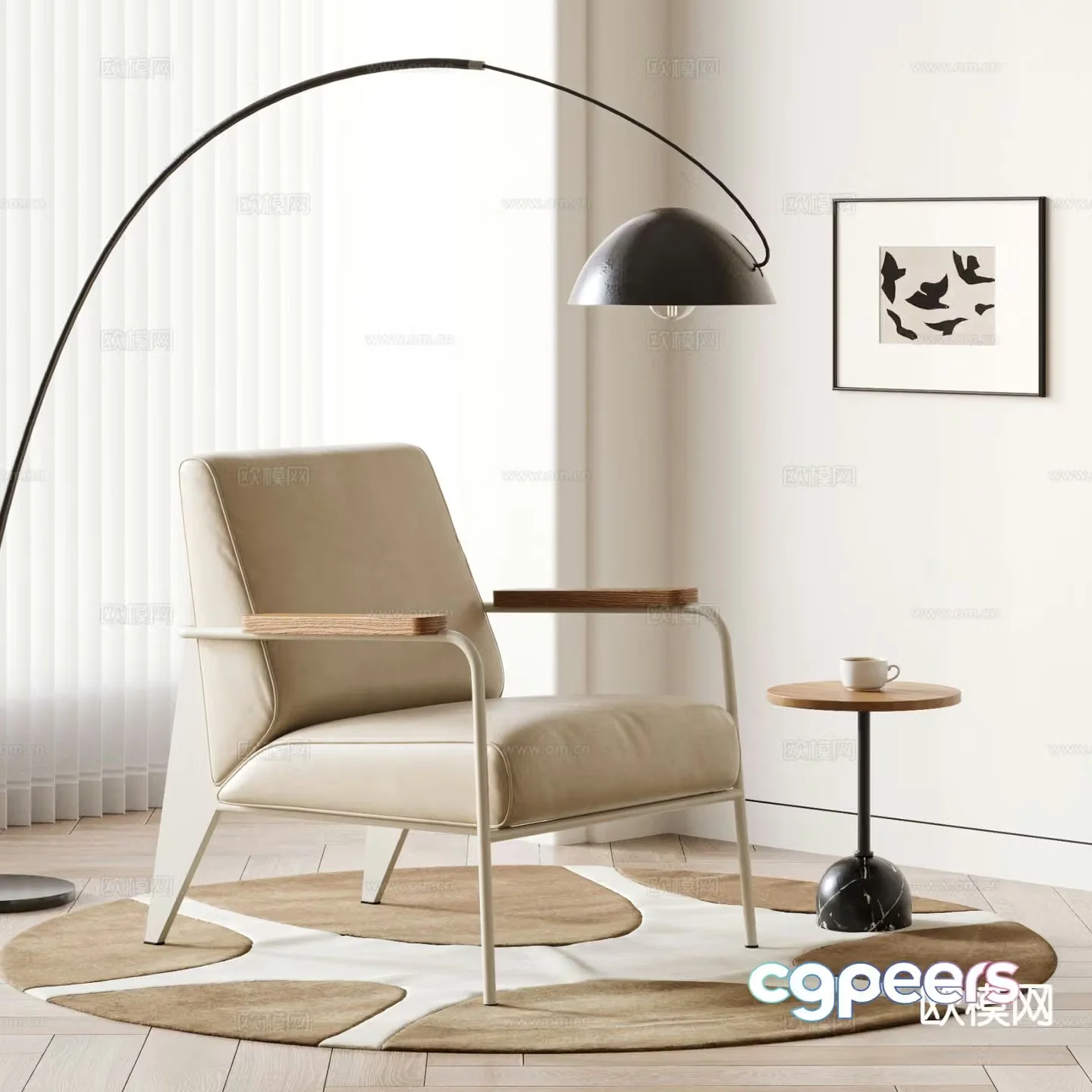 VITRA chair leisure chair 3d model