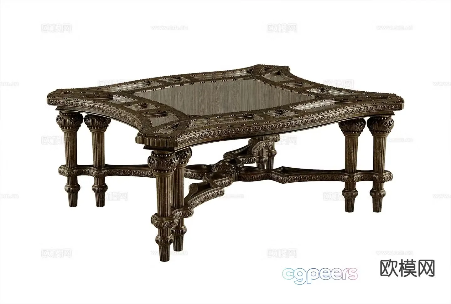 American coffee table 3d model
