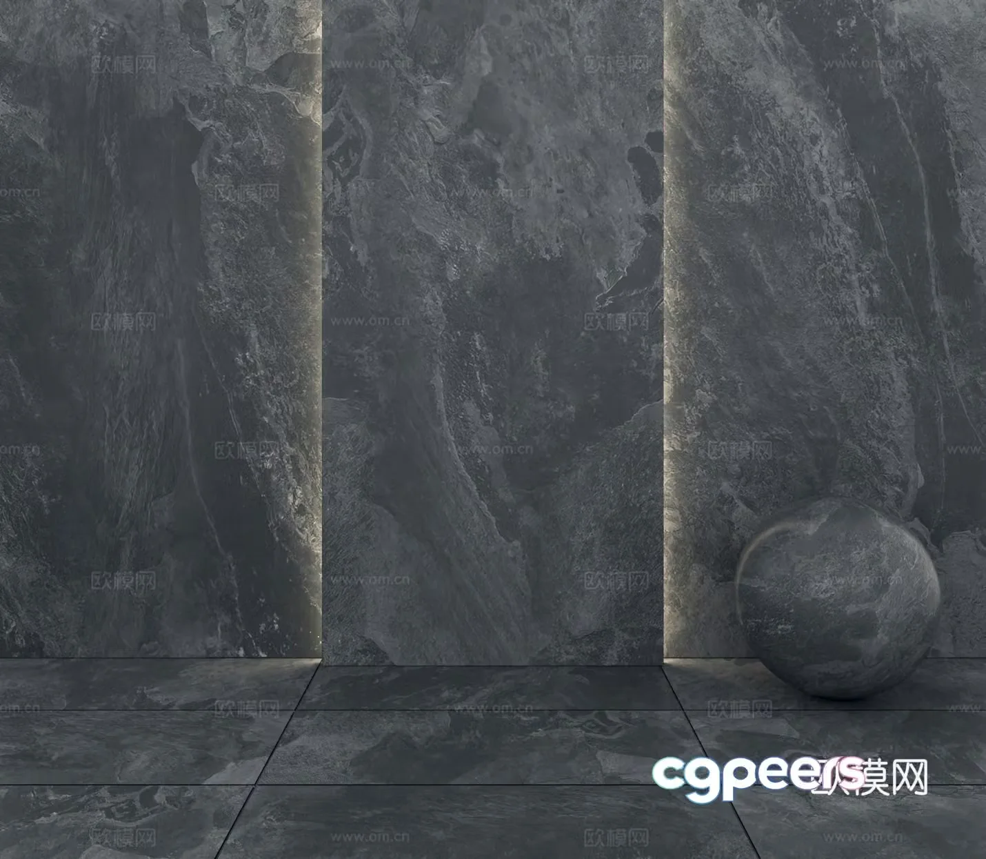 Marble wall marble wall tiles 3d model
