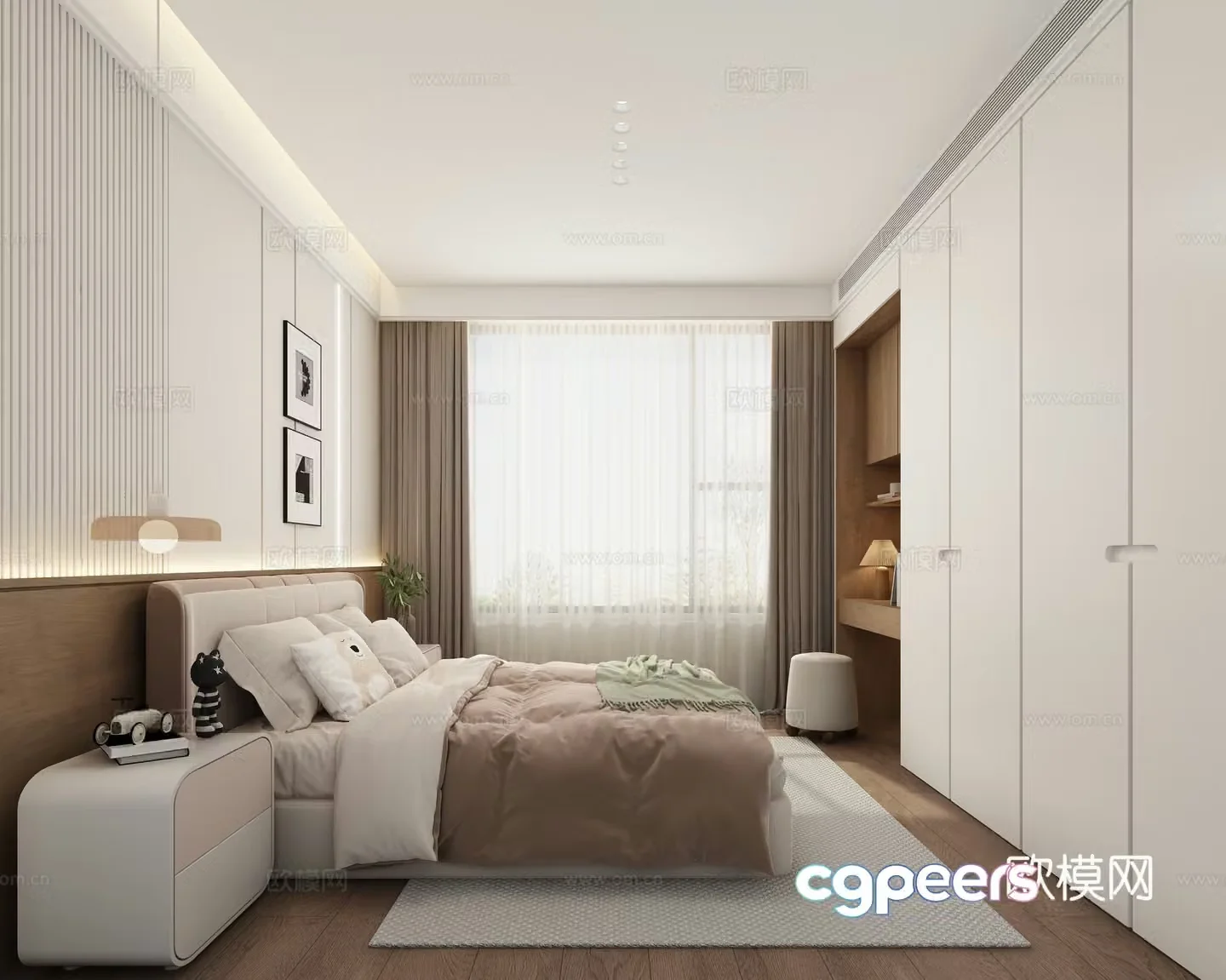 Modern daughter room 3d model