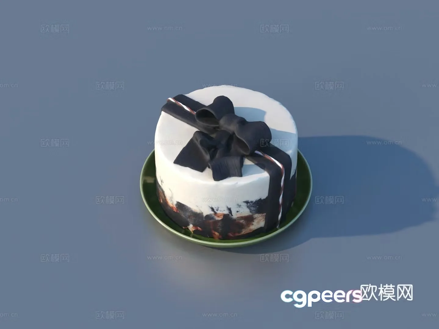 Birthday Cake Pastry Food 3D Model