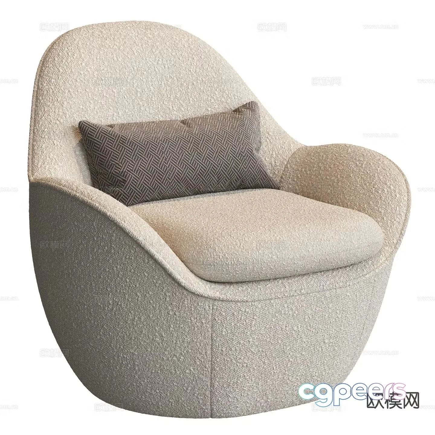 Single sofa leisure sofa 3d model