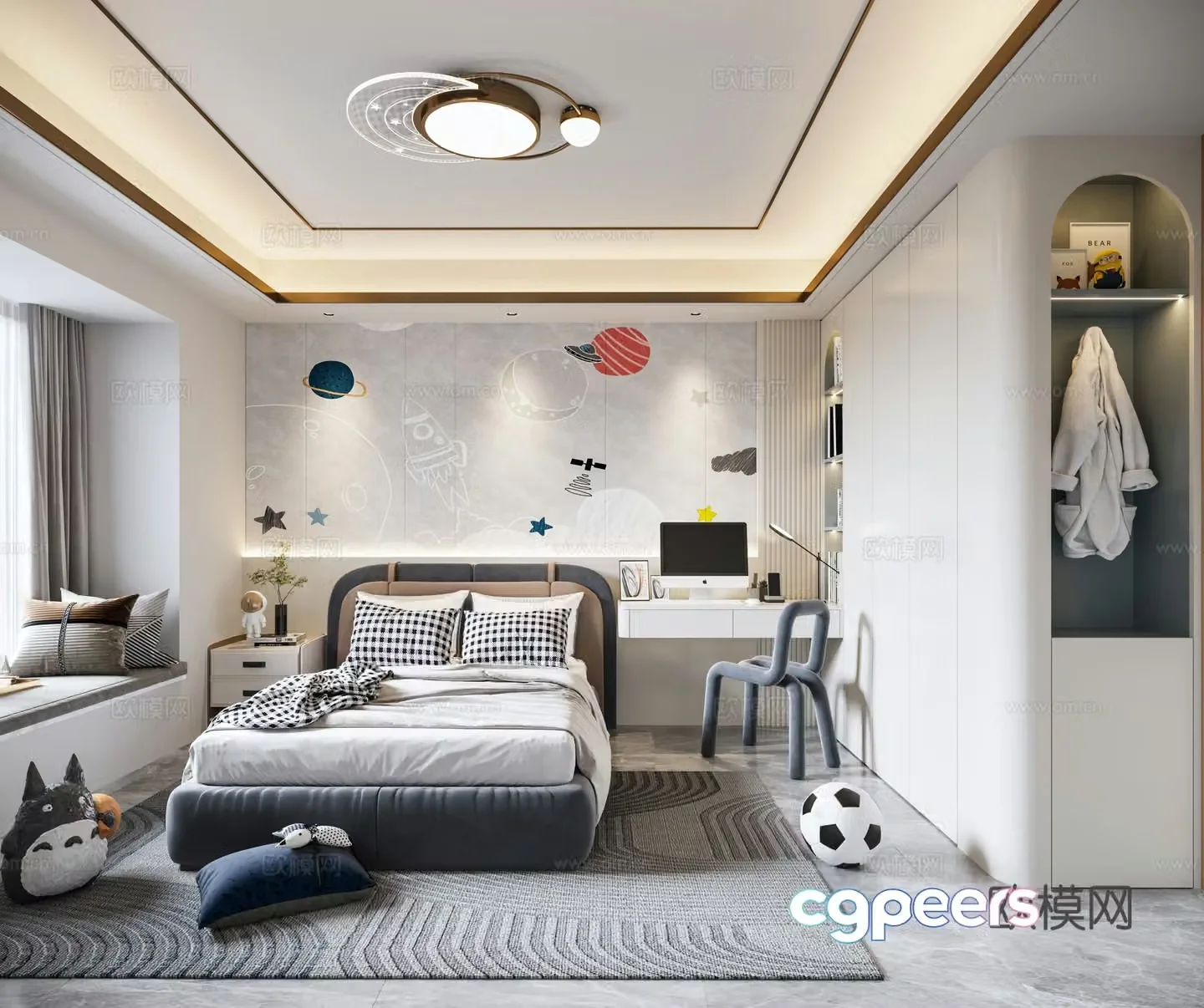 Modern children’s room children’s room 3d model