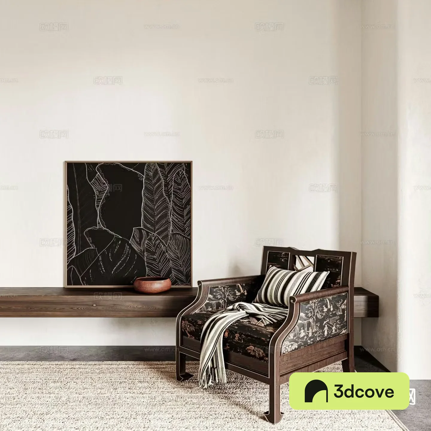 Medieval style single sofa