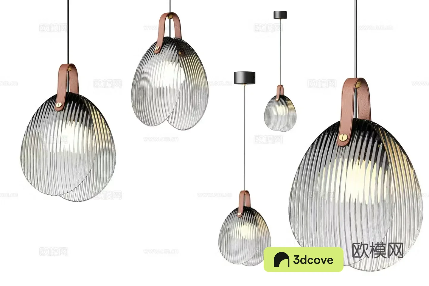 Modern simple chandelier glass chandelier restaurant chandelier