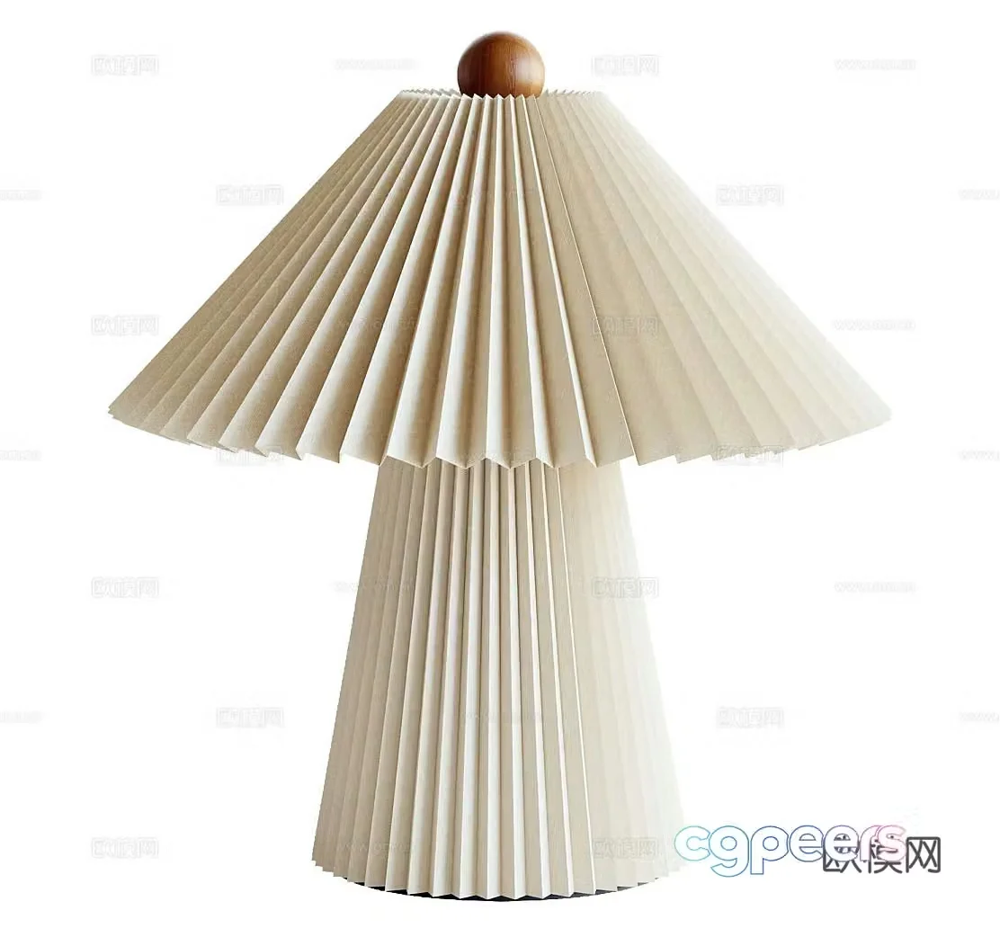 Wasabi Fengteng lamp B&B table lamp Middle-aged table lamp Paper table lamp Stone table lamp Decorative table lamp 3D model