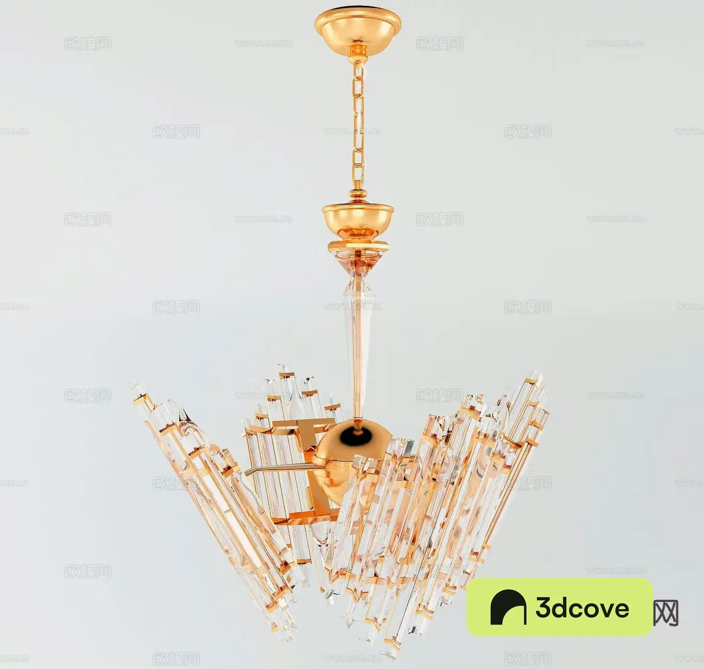 Modern chandelier metal crystal lamp