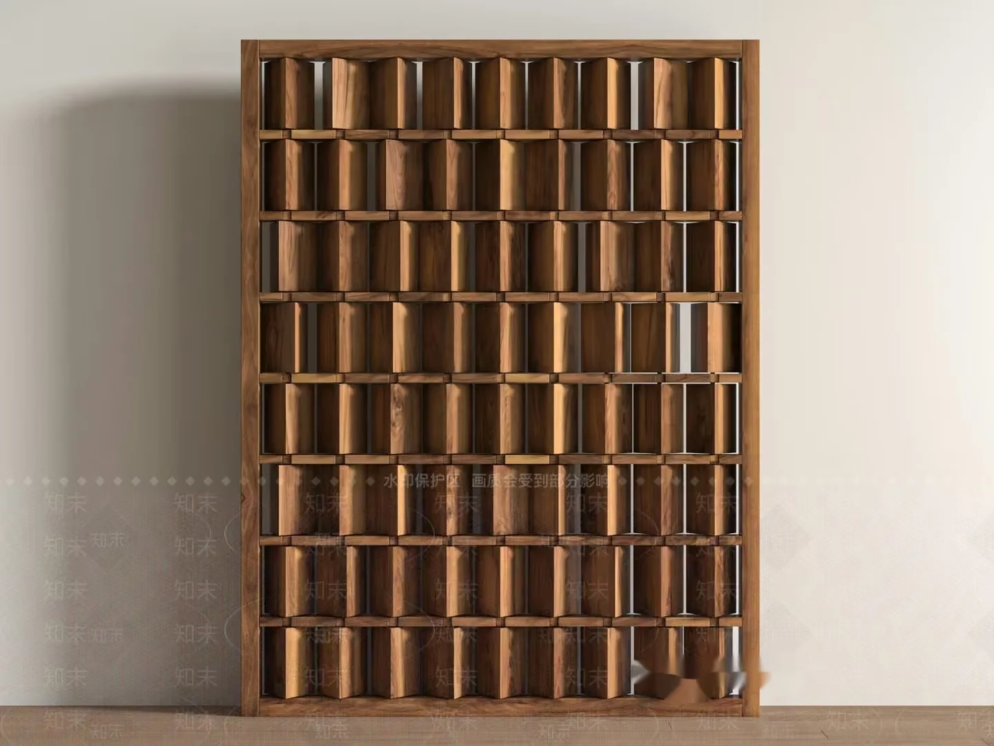 A Wooden Bookshelf 3D Model – 20118 – VRAY Render