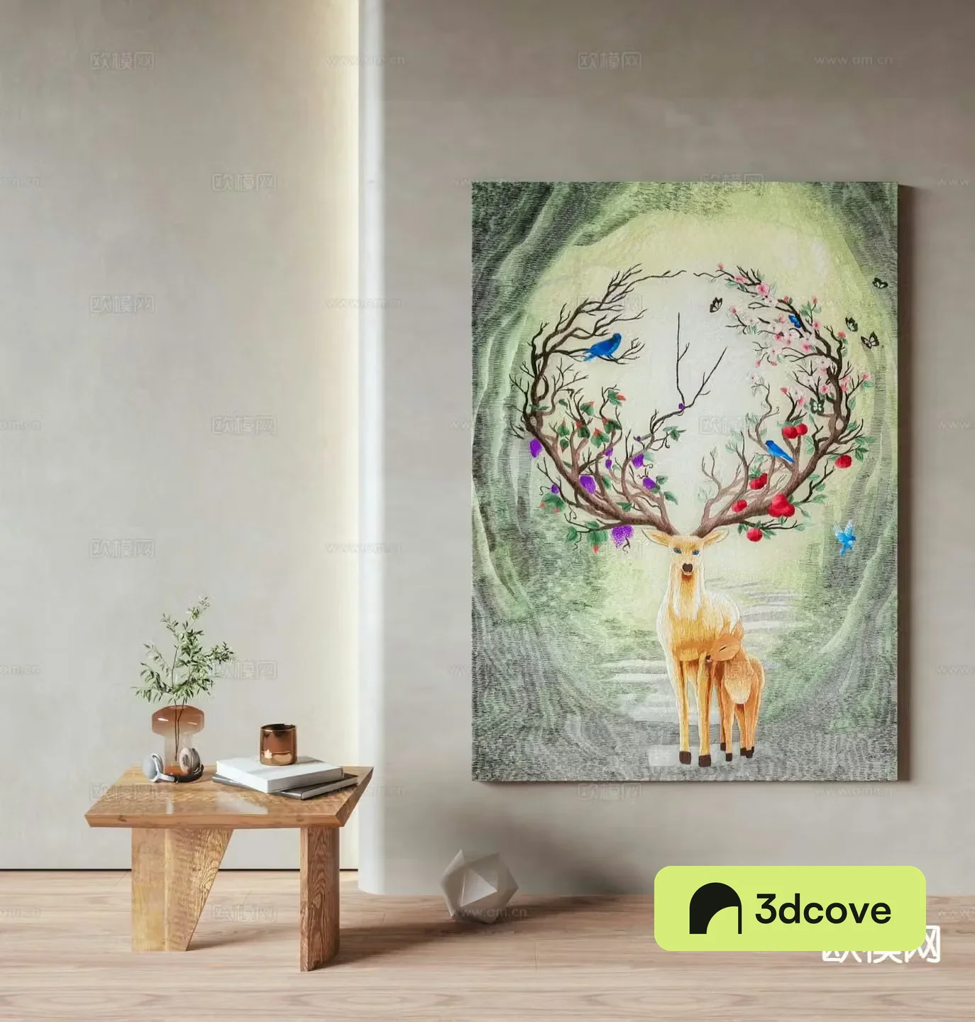 Nordic oil painting art painting decorative painting