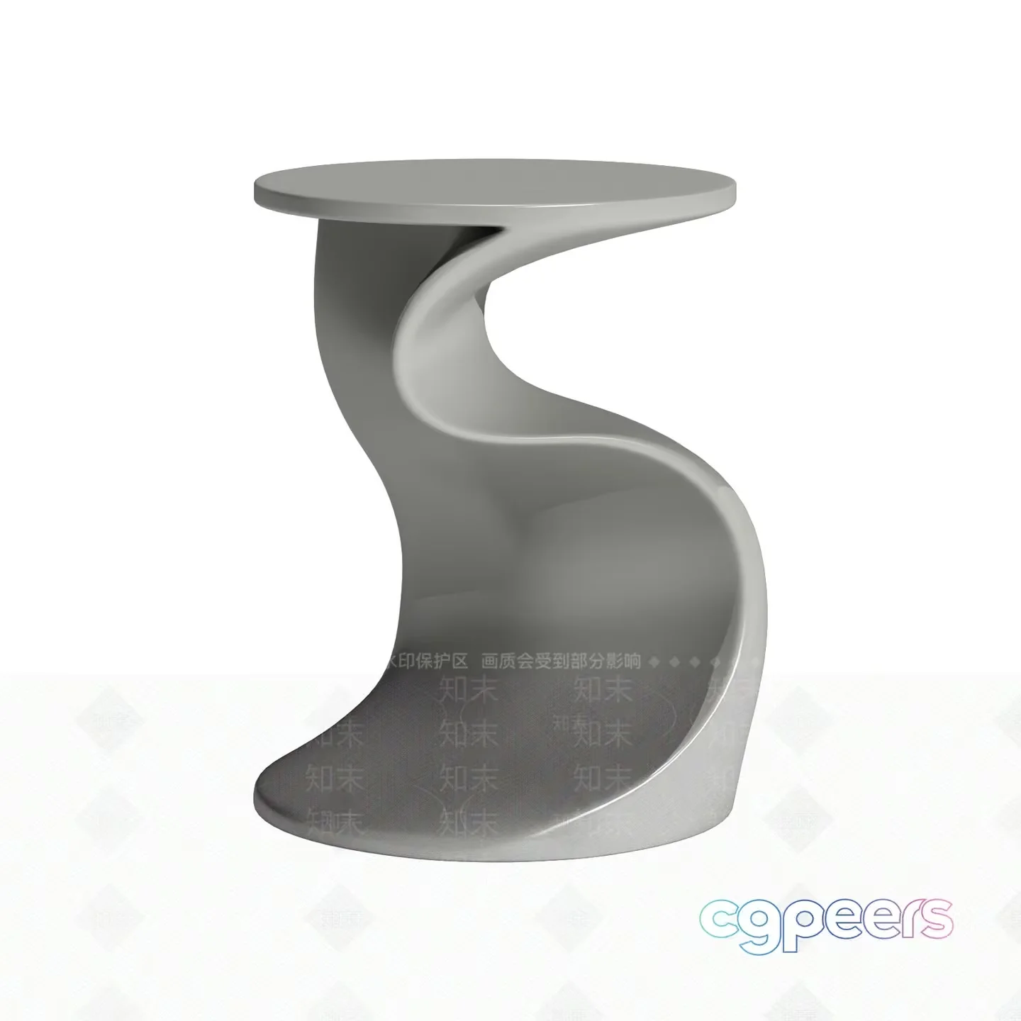 Modern Side Table 3D Model – 11548 – VRAY Render