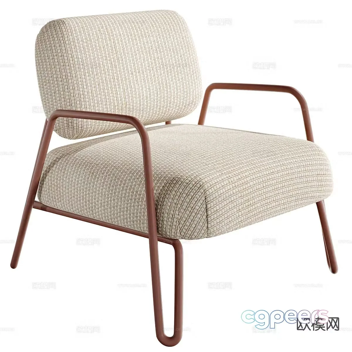 modern chair leisure chair armchair 3d model