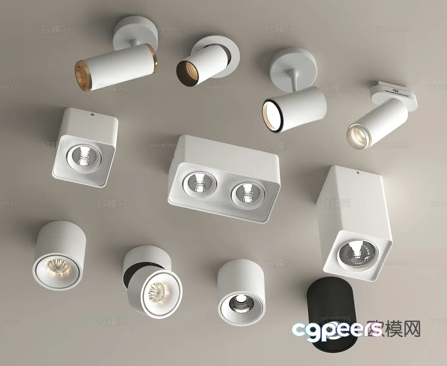spotlight downlight 3d model