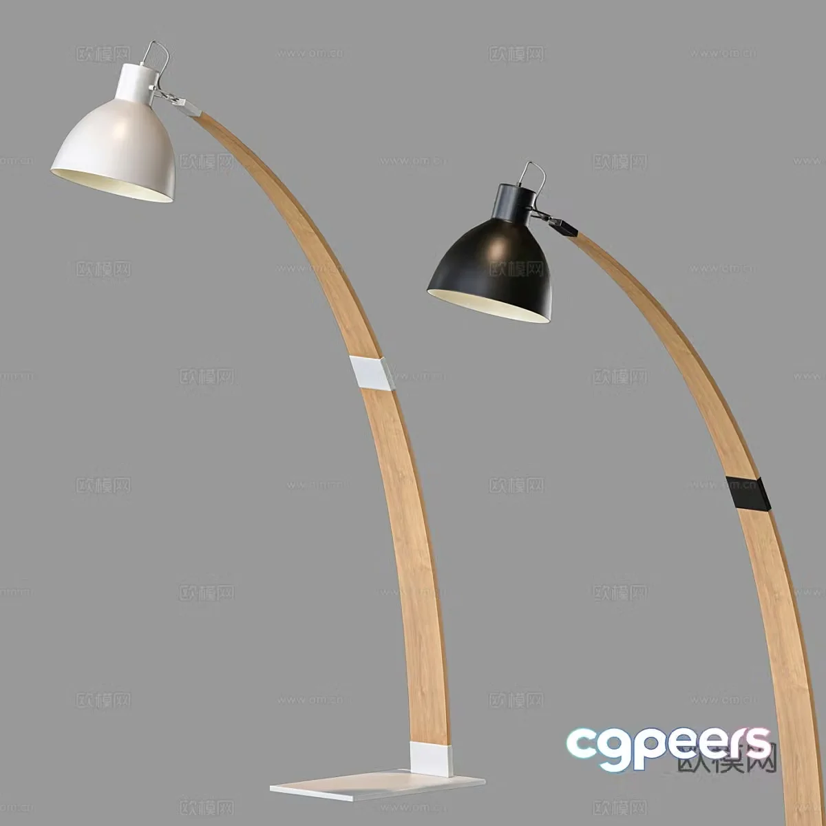Nordic simple floor lamp 3d model
