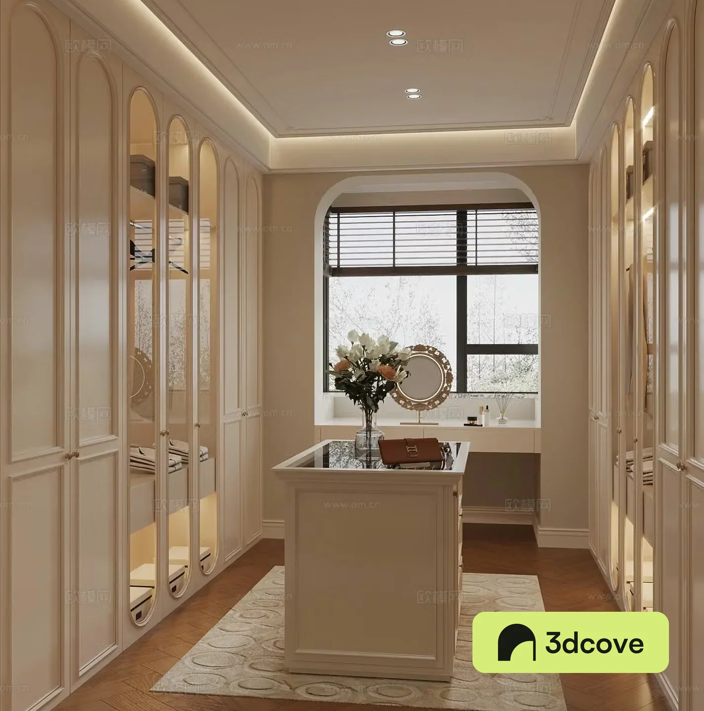 20 French cloakroom Wardrobe Dressing table