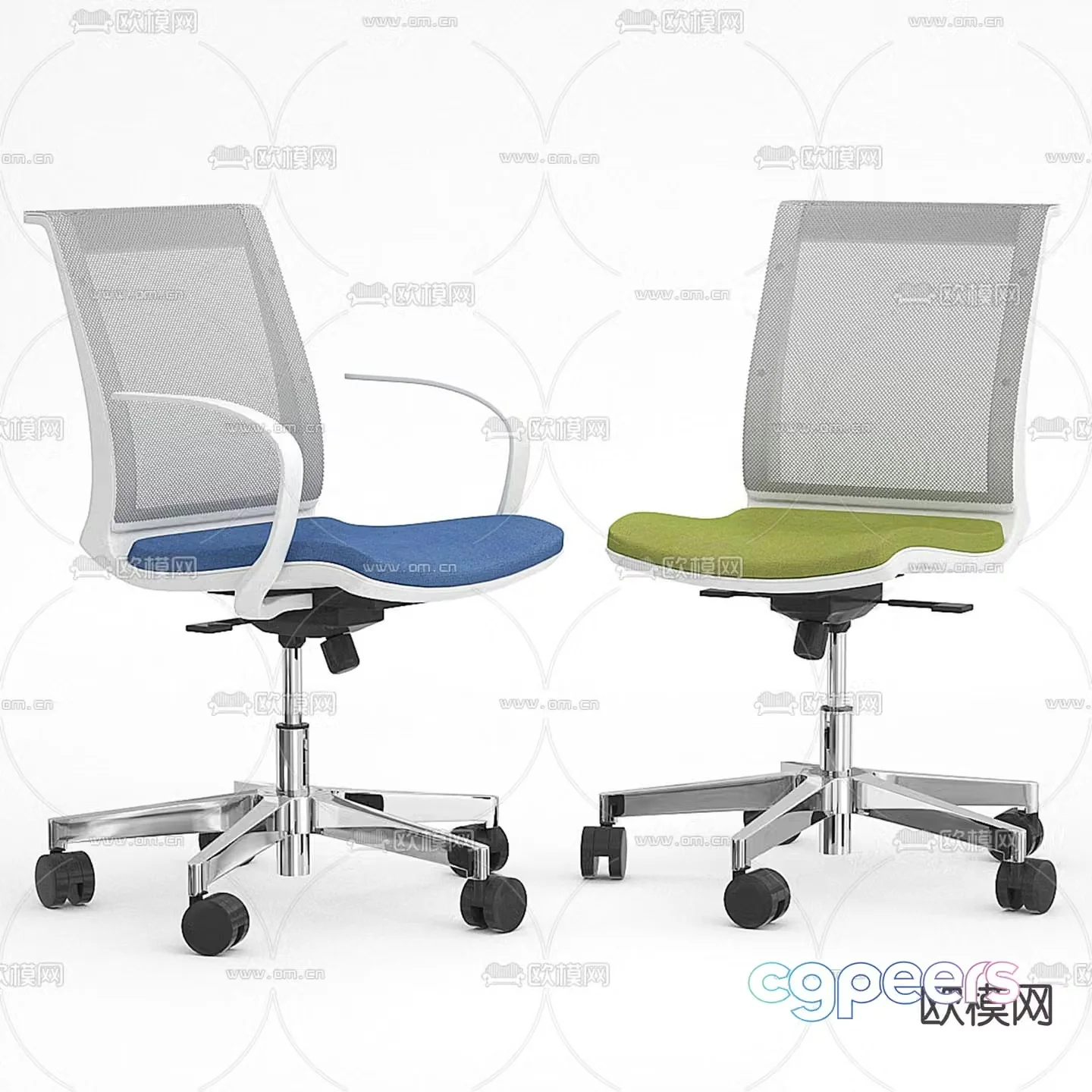 Office chair conference chair staff chair 3d model
