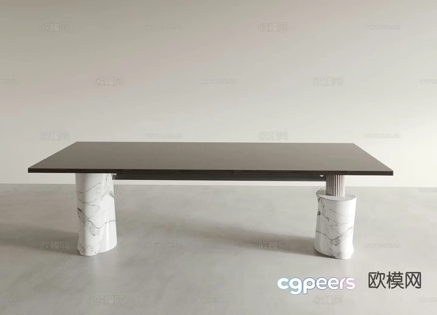 Modern dining table 3d model