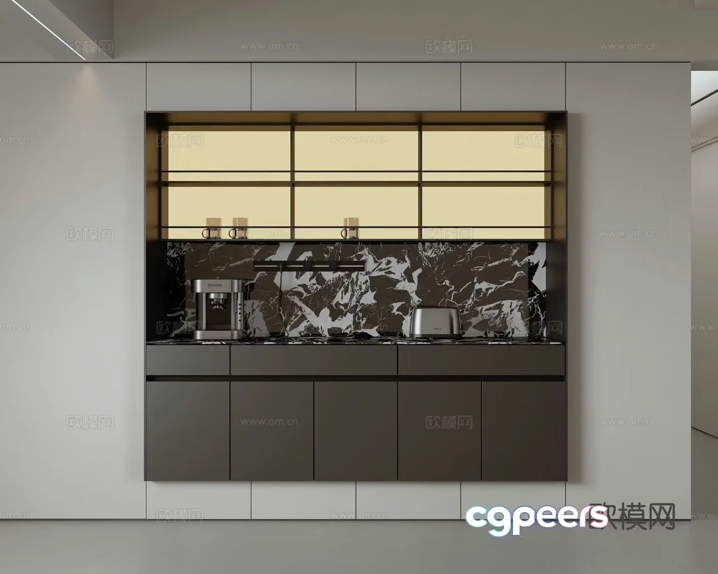 Modern sideboard 3d model