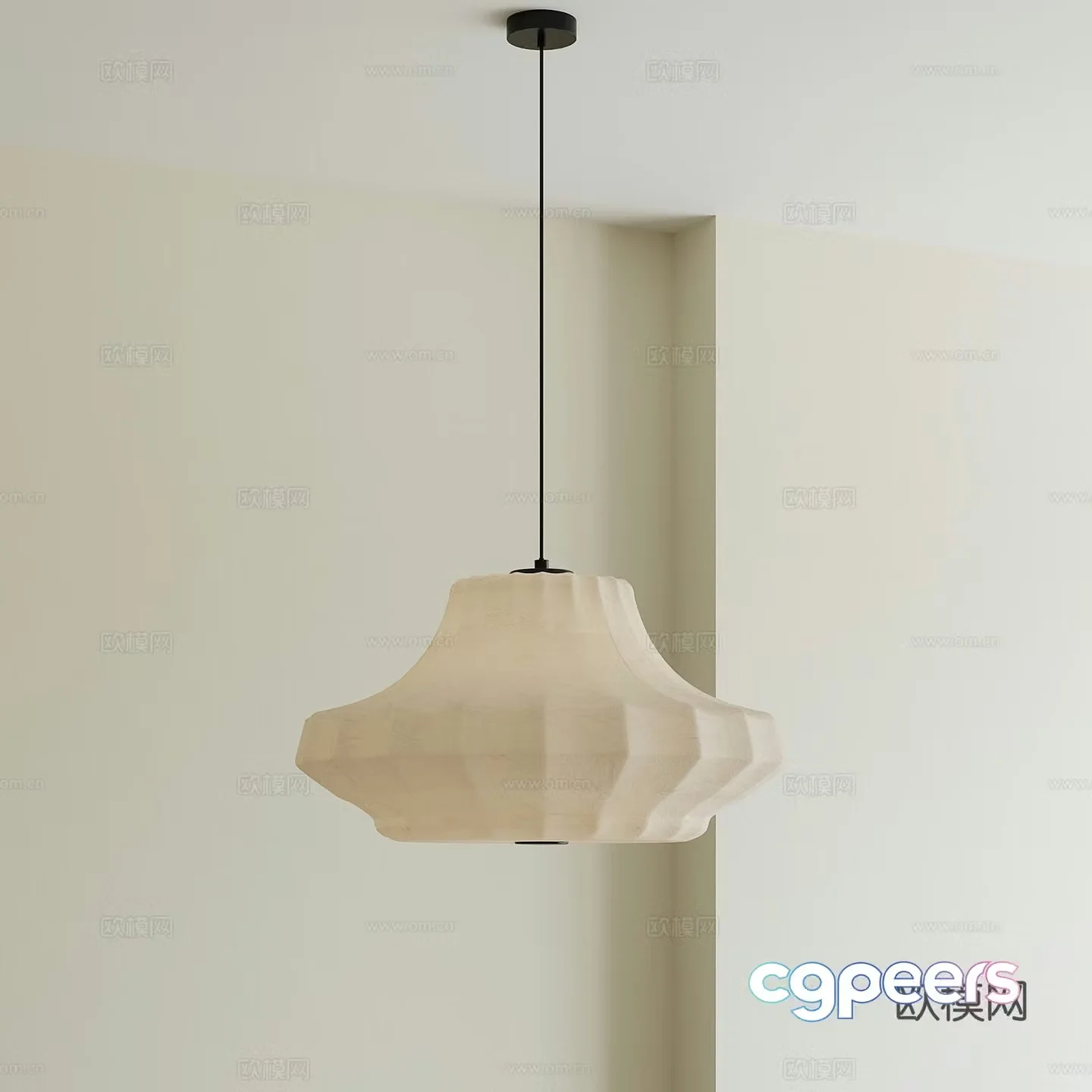 3D model of medieval lantern chandelier