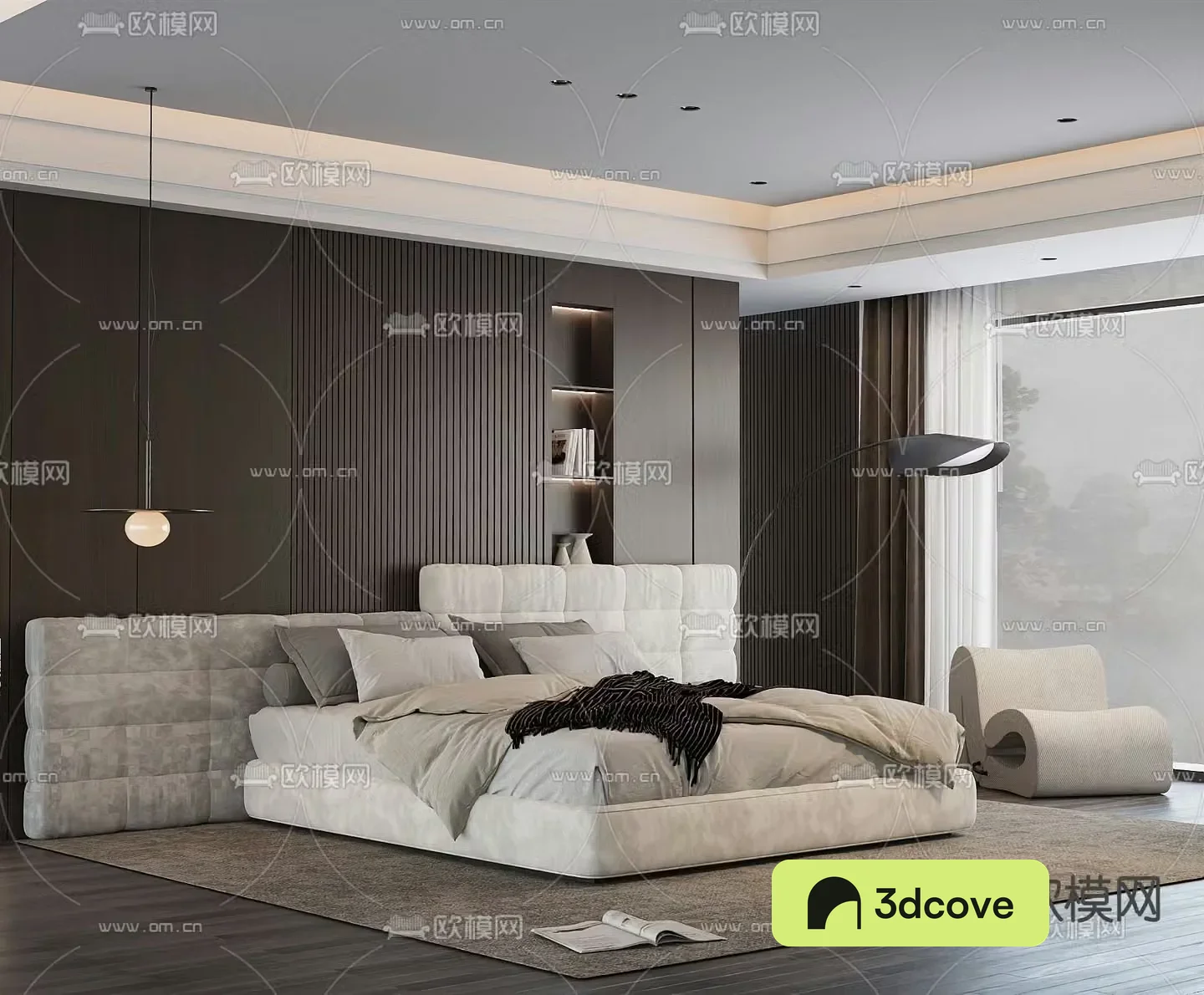 Modern double bed