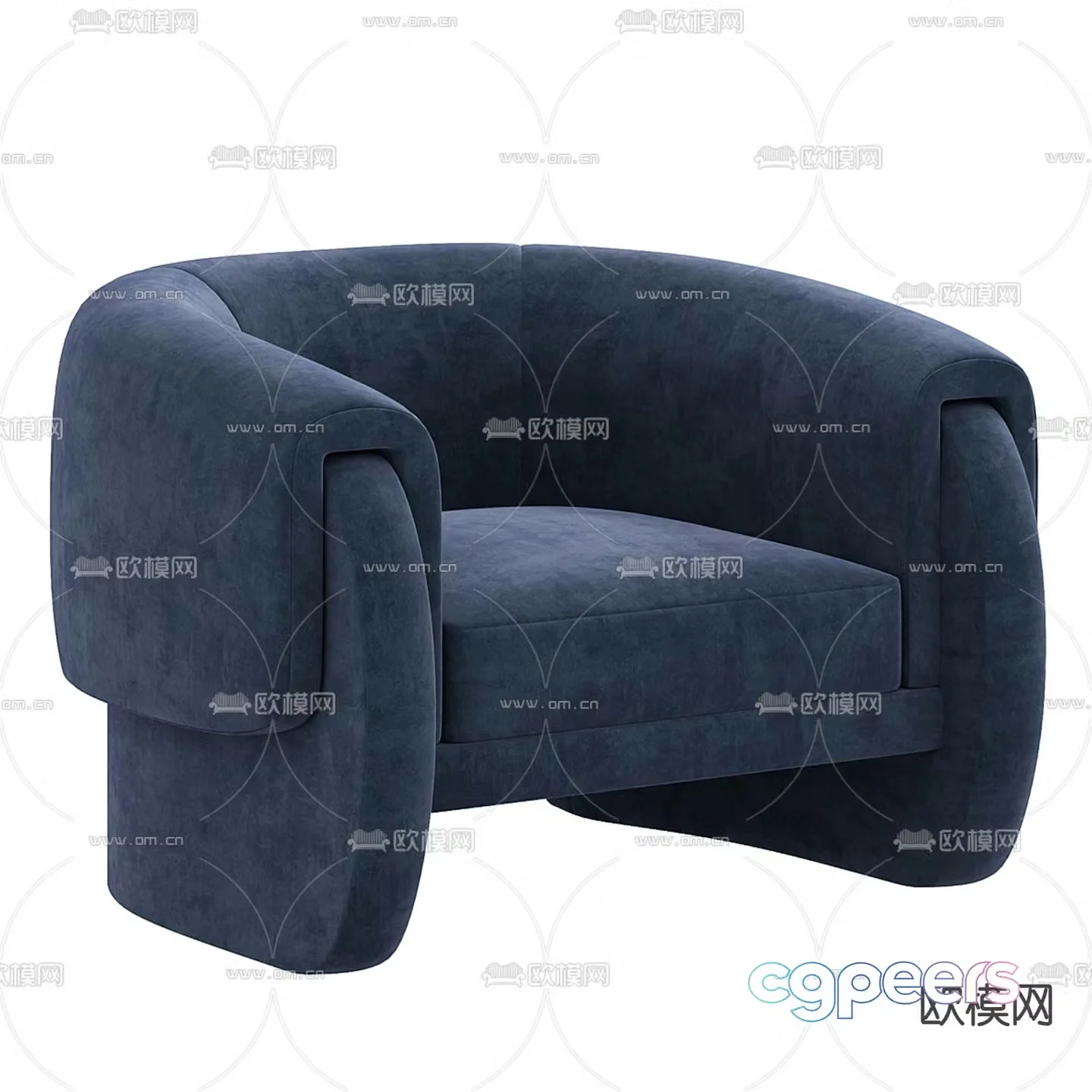 Brandt Italian armchair 3d model