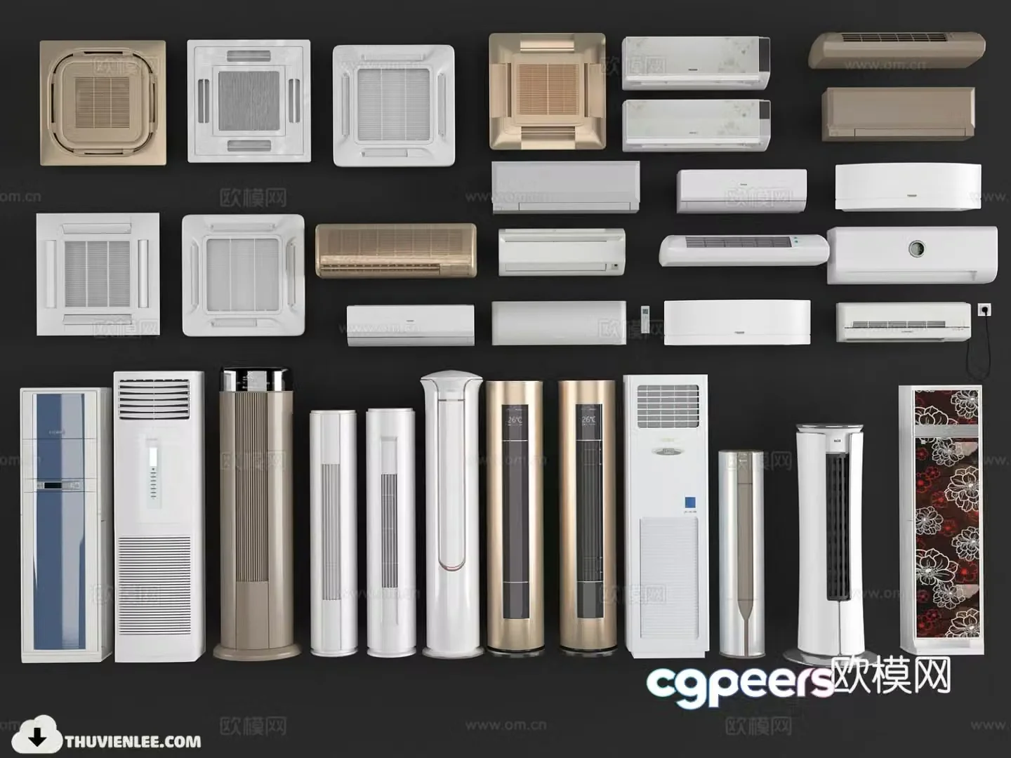 Modern air conditioner air conditioner air outlet air conditioner air outlet 3D model