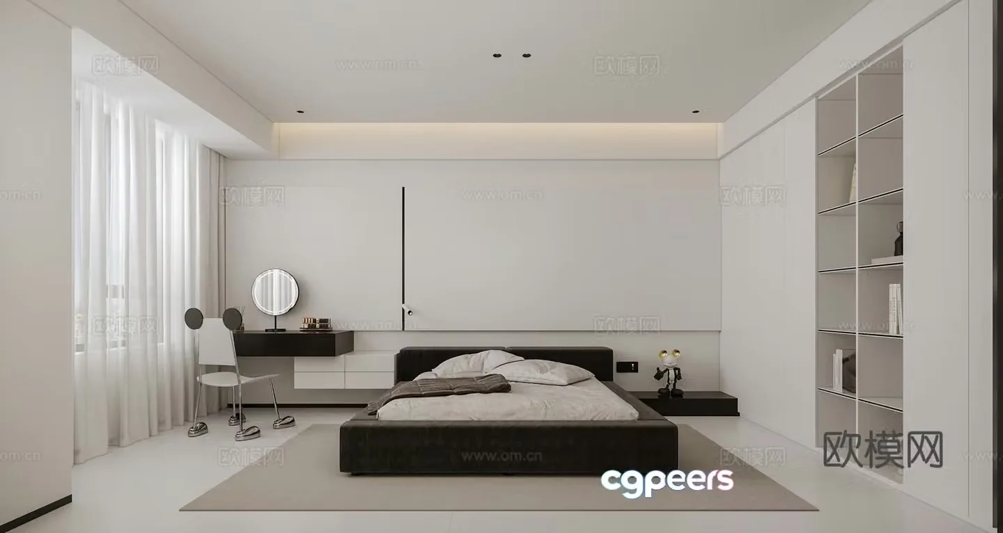 Modern bedroom 3d model