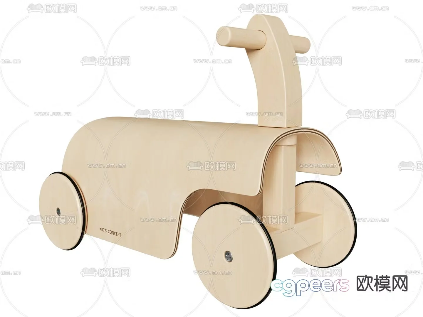 Modern children’s toy car 3d model