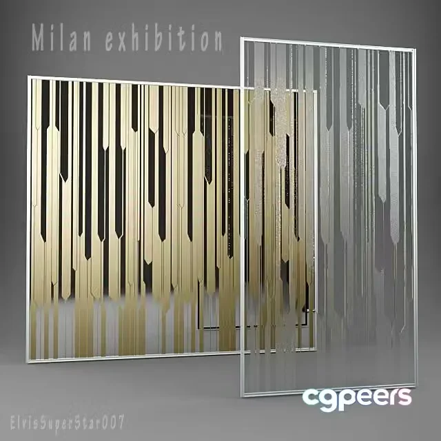 3ds Max Free – Stained Glass Window Stained Milan Exhibition