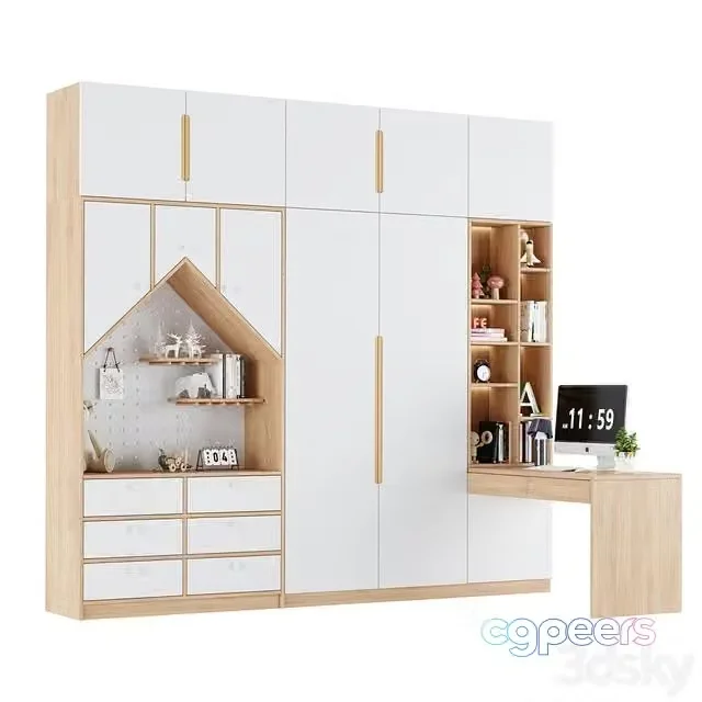 3ds Max Free – Children’s wardrobe 32
