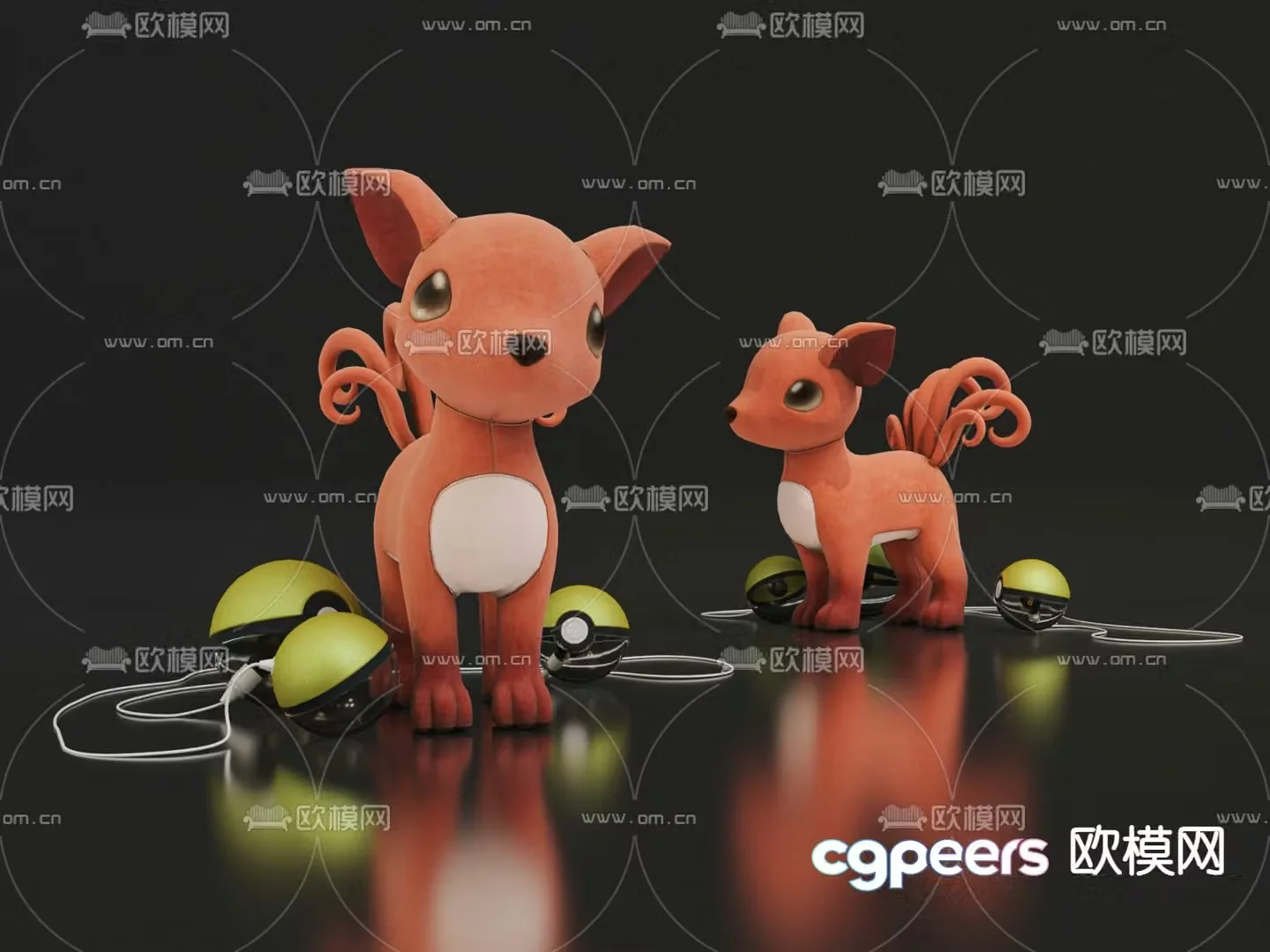 Modern PokÃ©mon toy doll 3d model