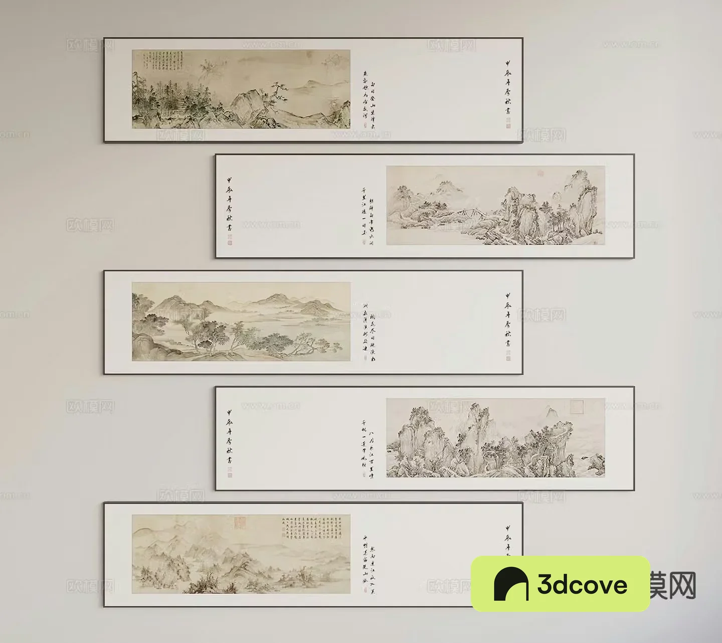 New Chinese style hanging painting banner painting