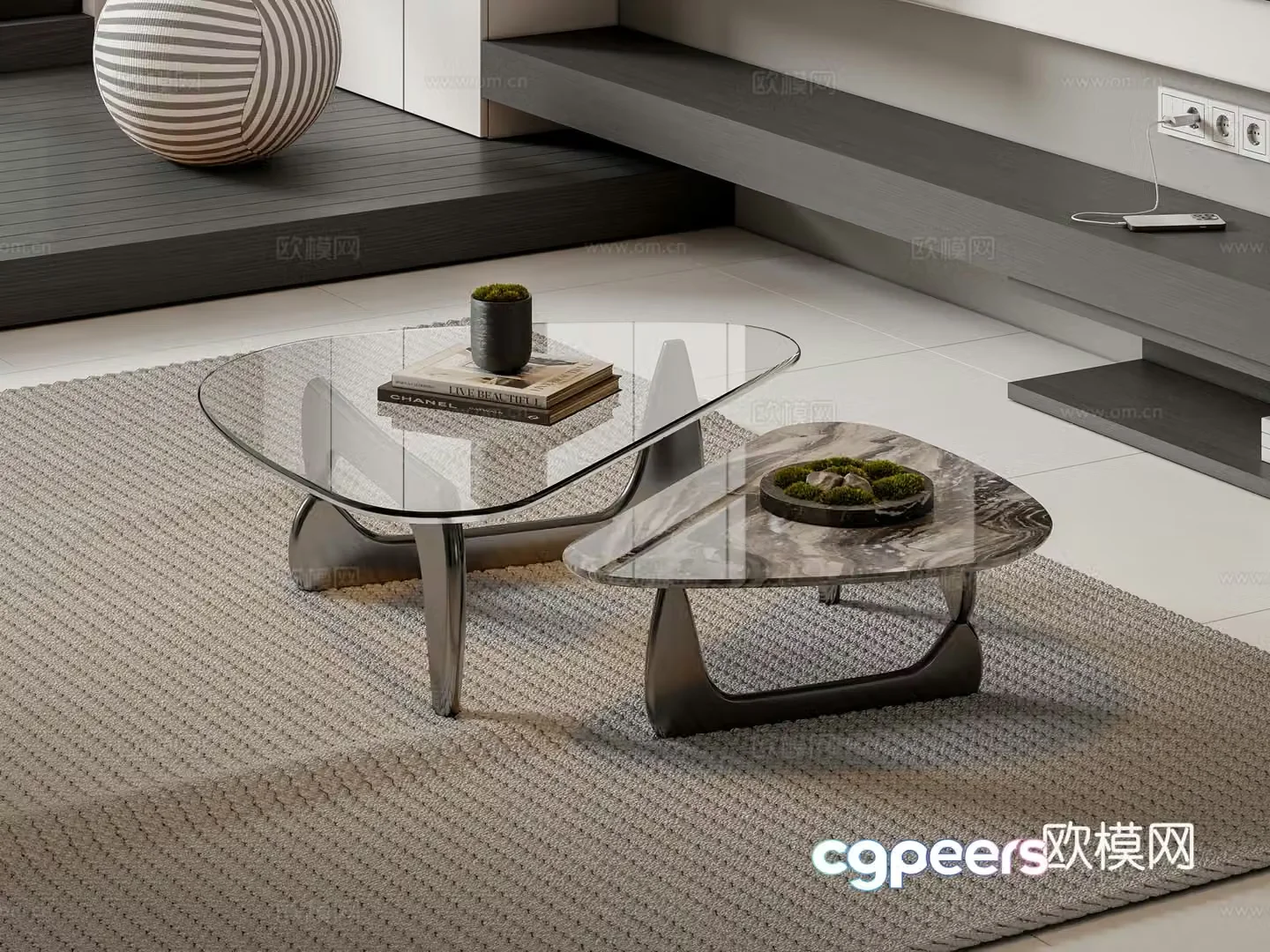 Modern coffee table 3d model