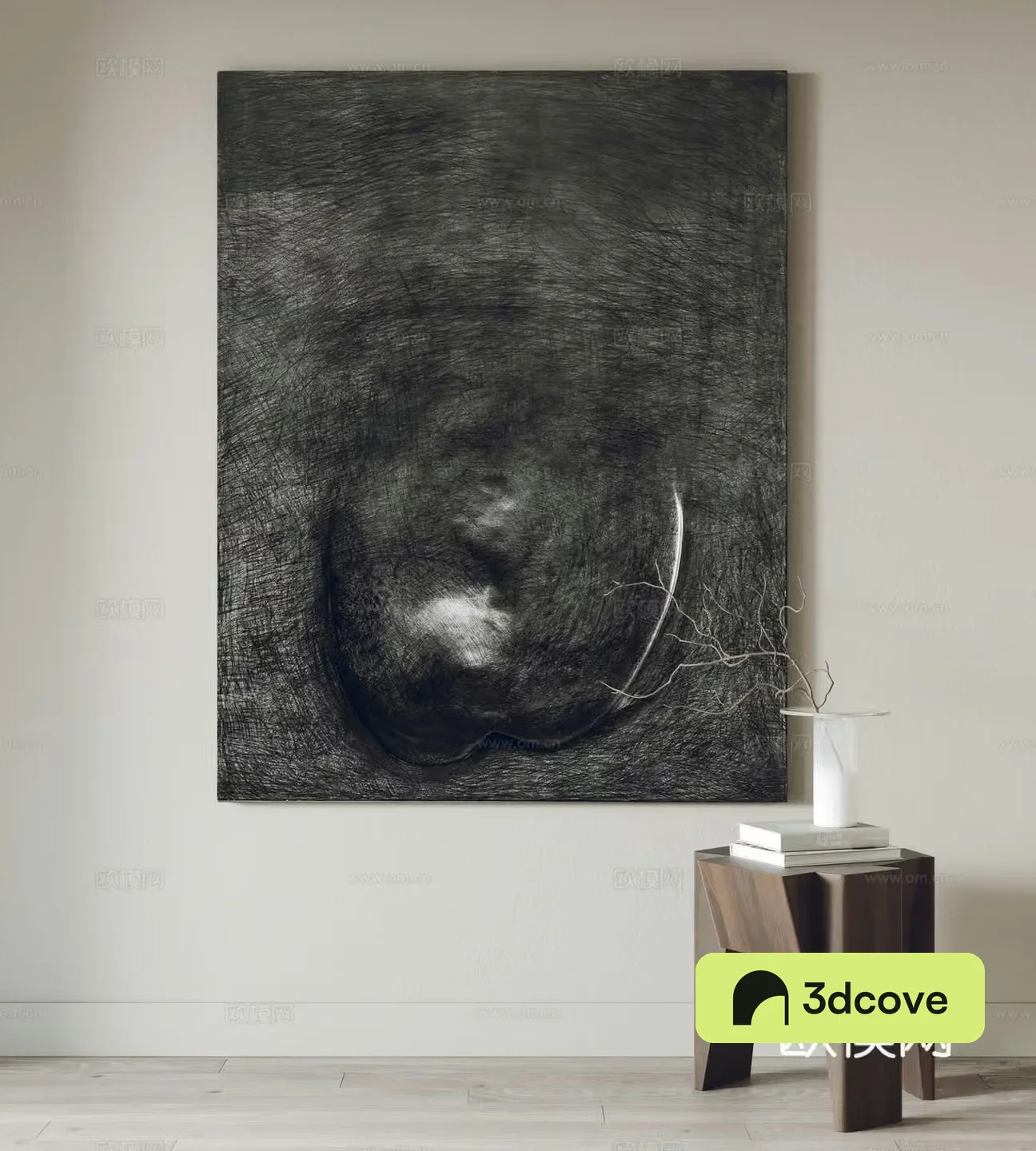 Modern decorative painting Hanging paintings Angle table