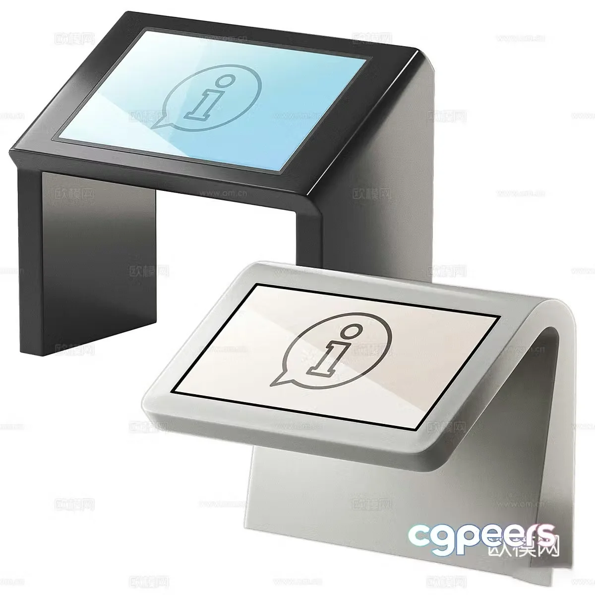 Navigation table Electronic terminal 3D model