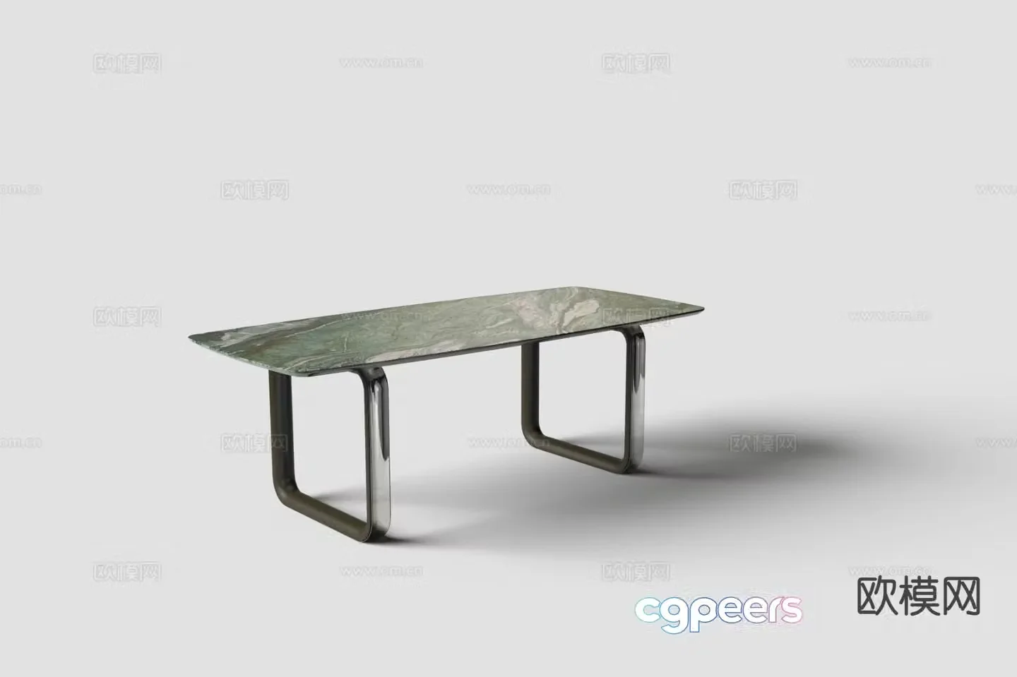 Modern dining table 3d model
