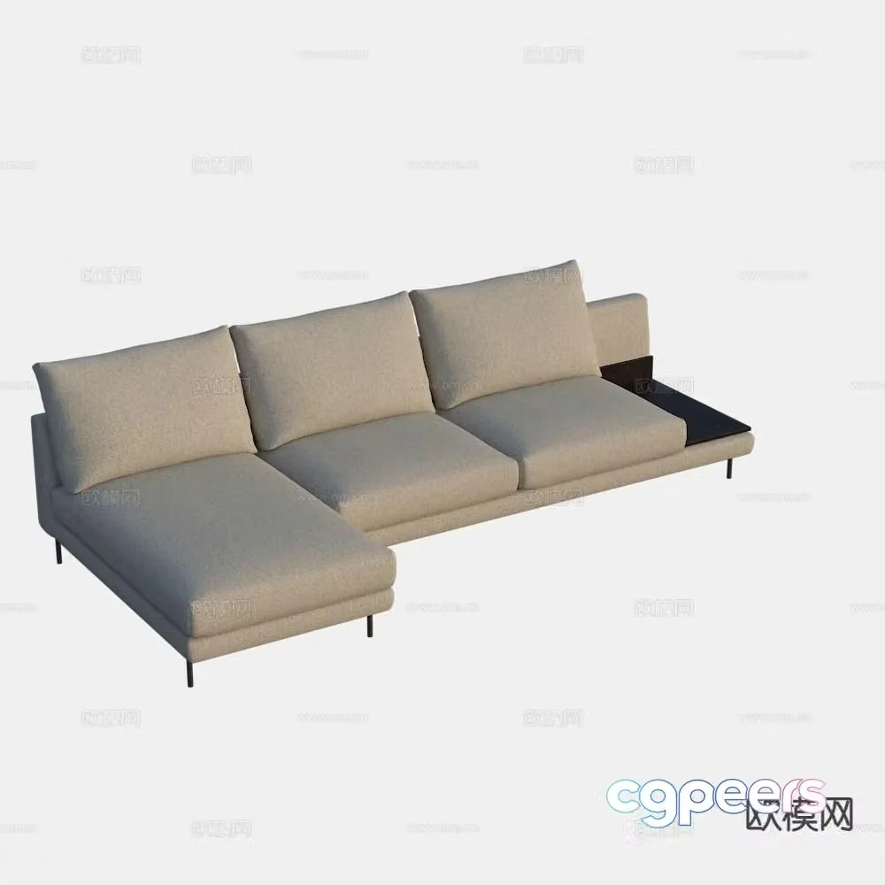 Modern corner sofa 3d model