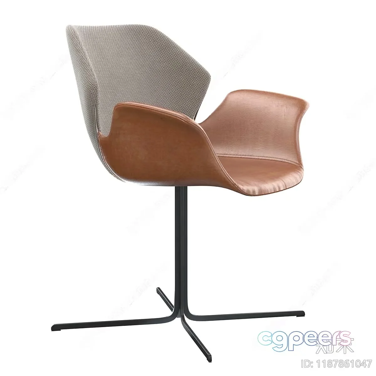Brown And Gray Chair 3D Model – 4258 – VRAY Render
