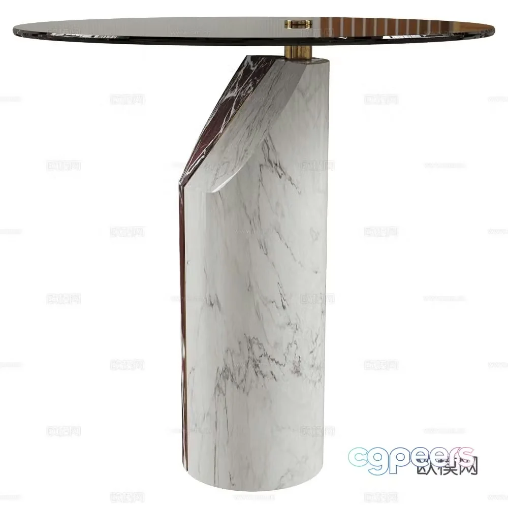 Baxter round table side table 3d model