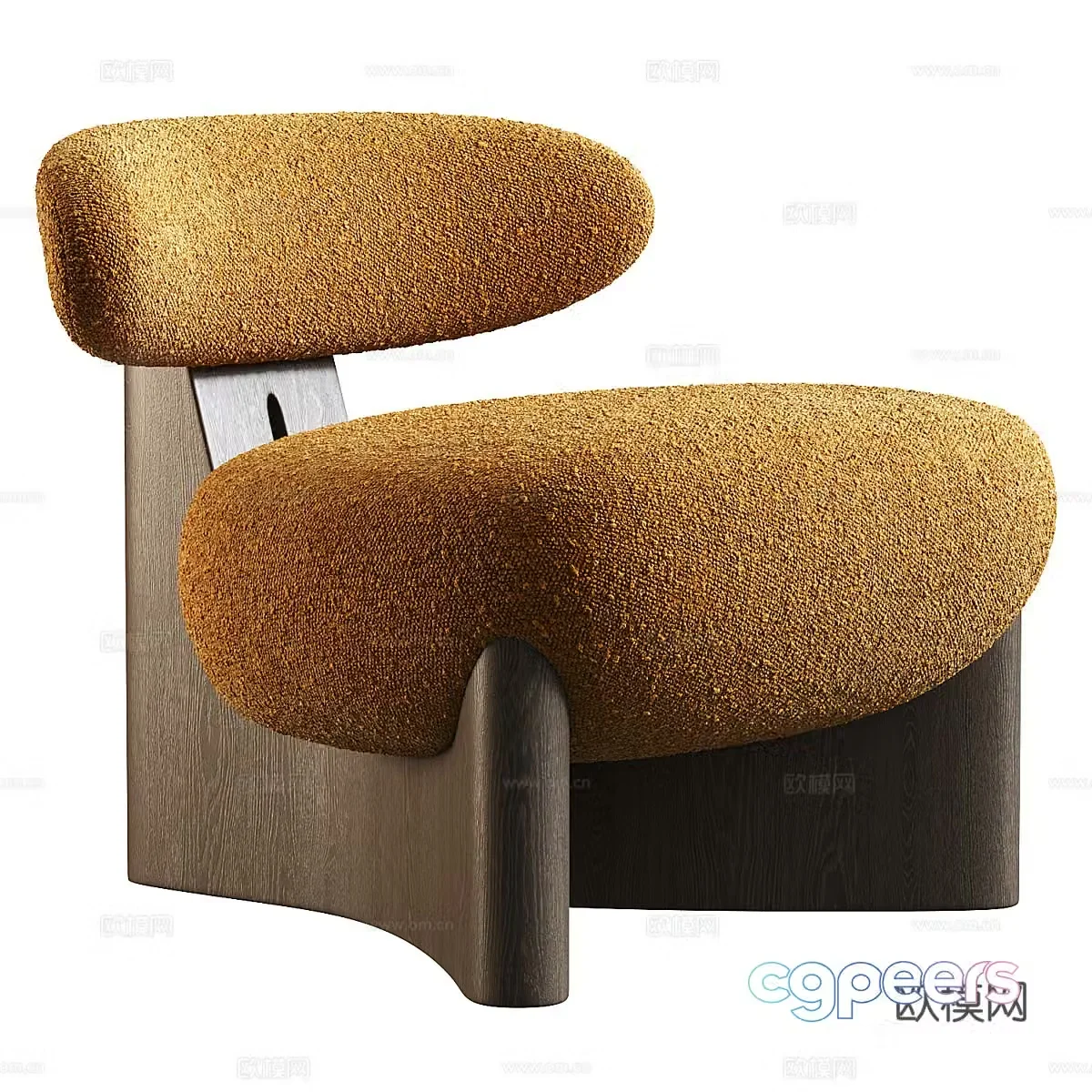 Modern Italian fabric armchair 3d model