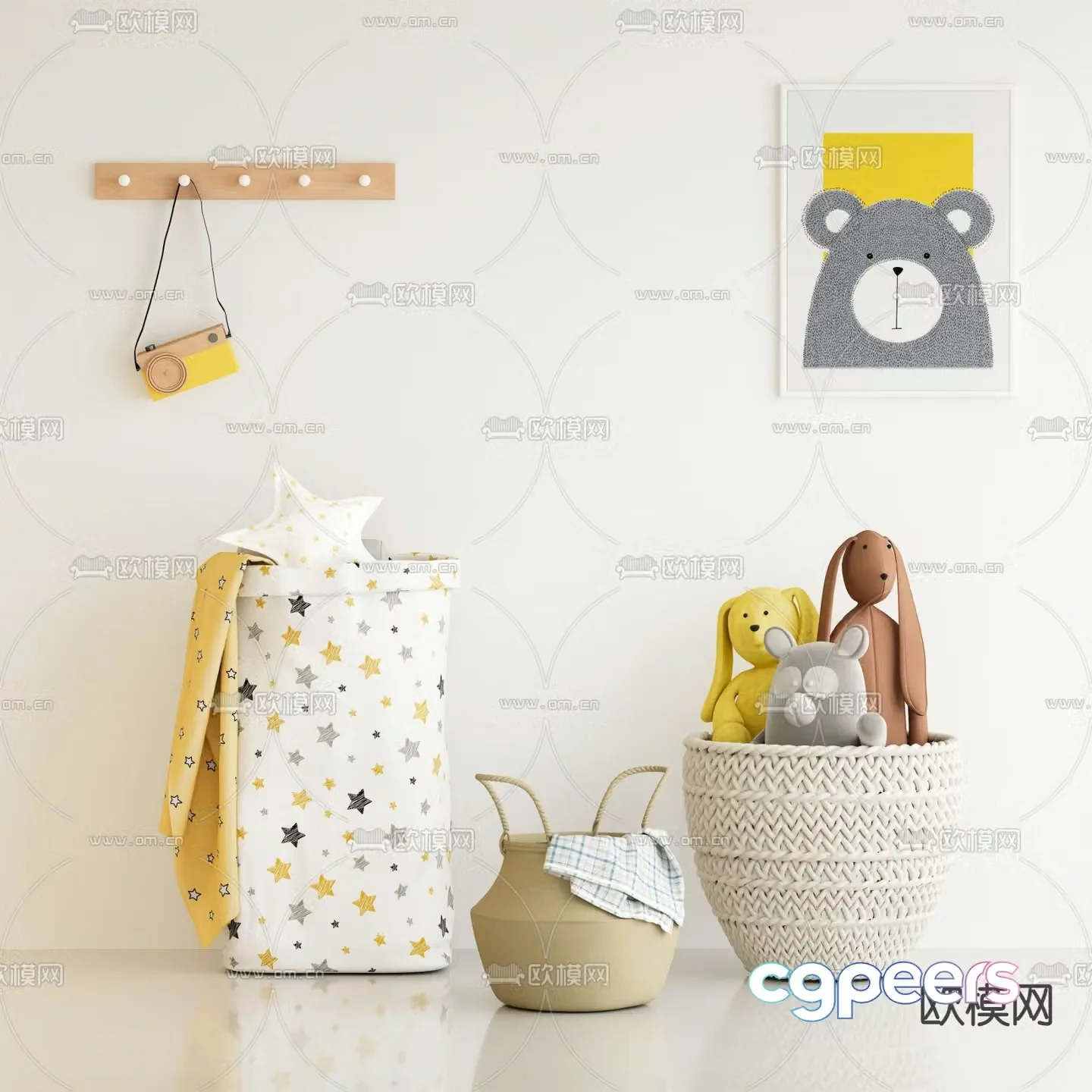Children’s products toys accessories storage box 3D model