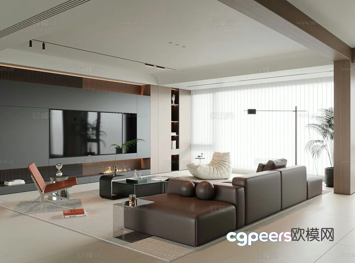 Italian living room 3d model