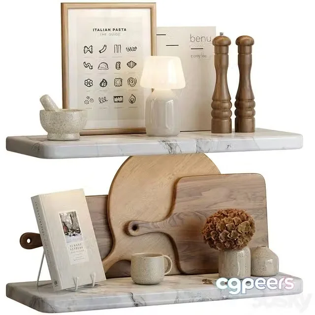 3ds Max Free – Kitchen decor 03