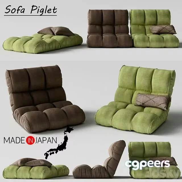 3ds Max Free – Sofa Piglet