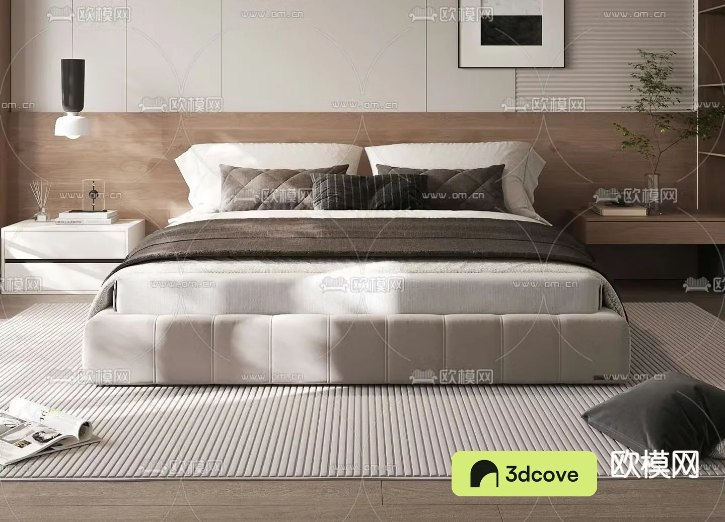 Modern double bed